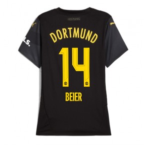 Billiga Borussia Dortmund Maximilian Beier #14 Bortatröja Dam 2024-25 Kortärmad